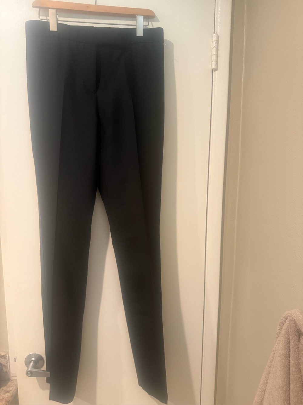 SAVE $1,000 - Tom Ford Men’s Wool Tuxedo Trousers - Black, 40EU/30US - LIKE NEW